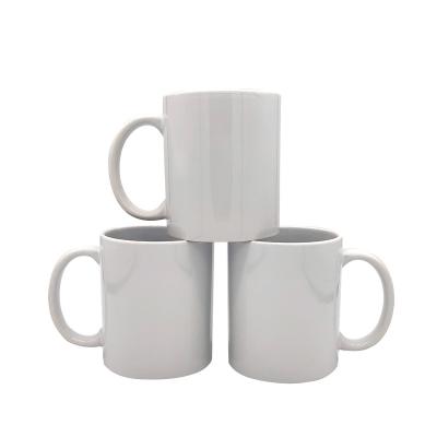 China 500ml 11oz printing viable custom promotion logo mugs sublimation white ceramic coffee mug wholesale for sale for sale