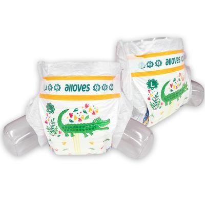 China Printed Alloves Pull Up Disposable Training Diaper Kids Potty Baby Diapers for sale