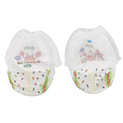 China Printed Baby Pants Alloves Korea Disposable Diapers And Pants for sale