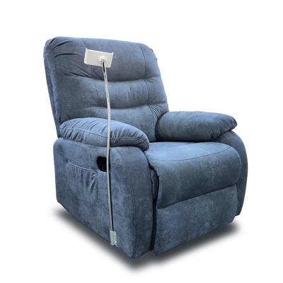 China Xiongpai Blue Color (Other) Functional Recliner Adjustable Fabric Recliner Sofa Bed Gray Rocking Sofa for sale