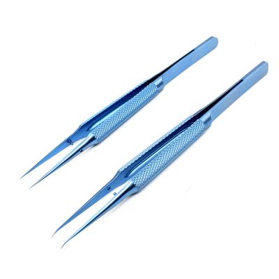 China High Quality Precision Tweezers 0.15mm Titanium Alloy Eyelash Extension Jump Wire Premium Tweezers for sale