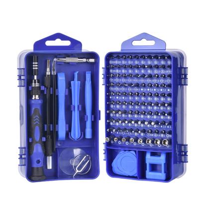 China Multi-used Main Screwdriver 115 in 1 New CRV Magnetic Multi Bit Screwdriver Set Repair Tool Mobile Phone Camera PC Laptop for sale