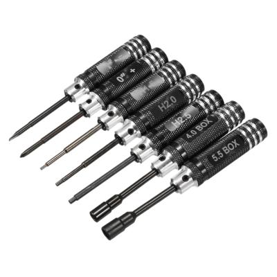 China High Hardness Factory Hex Phillips Slotted Socket Driver Tool HSS Mini Precision Screwdriver Set Screw For Rc Helicopter Car Drone Airplanes for sale