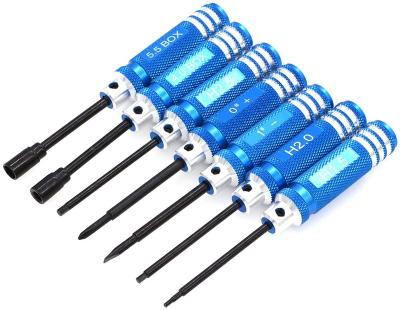 China High Hardness Factory Aluminum Handle Mini Screwdriver Set Screw Driver Multi Repair Tool Kit For Rc Helicopter Car Drone Airplanes for sale