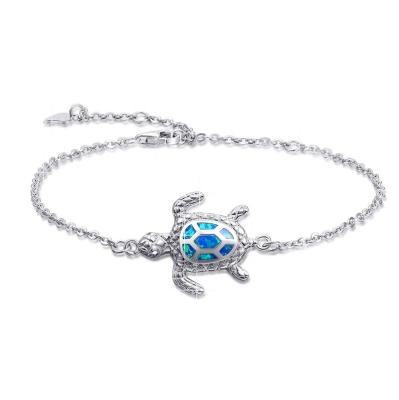 China Trendy Trendy Hawaii Summer Beach Jewelry Sea Turtle Opal Charm Bracelets for sale