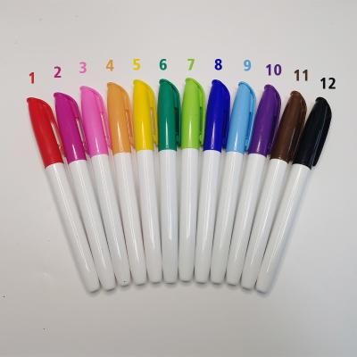 China Painting.Drawing.Writing. 12 Colors Kids Drawing Pen Non-Toxic Water Based Whiteboard Erasable Marker for sale