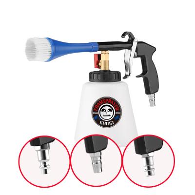 China Brass\zinc\plastic car wash accessories tornado cleaning gun for car clean interior tornado air foam gun pressure seal dust pneumatic air gun for sale