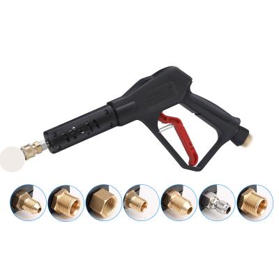 China Auto Car Wash Accessories 250bar Spray Gun Cleaning Water Jet Medium Size Nylon\Brass High Pressure Joint With 1/4 Quick Connect for sale