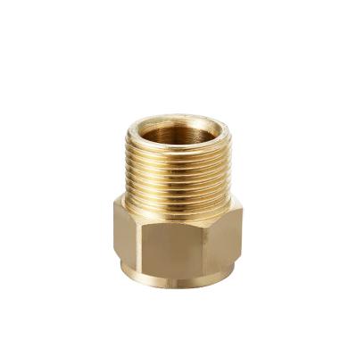 China Copper Brass Connection M22 M15 Conversion Accessories M22 M14 Car Wash Straight Plug For Fast Gun High Pressure Hose Car Wash Sub for sale