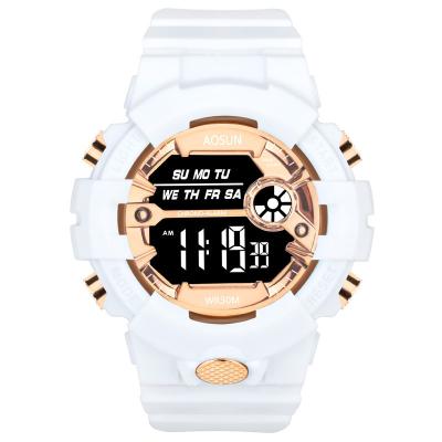 China Children fashion to brand electronic watch female students Korean version of electronic male watch college simple junior youth lovers for sale