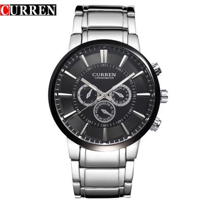 China The hot sale men curren carrion 8001 men's watch fine steel fashion waterproof watch for sale