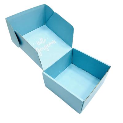 China Recycled Materials Wholesale Cardboard Corrugated Paper Mailer Shipping Box Folding Gift Packaging Boxes Custom Logo Paper Boxes for sale