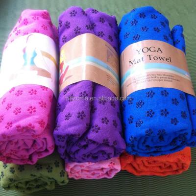 China Non Skid Gym Fitness Pilates Yoga Towel QUICK DRY Microfiber for sale