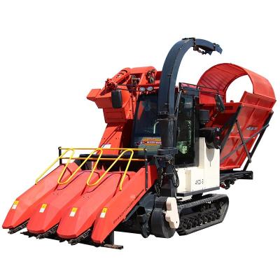 China Maize configuration 4YZJ-3D crawler stalk and high ear maize harvester/maize picker for sale