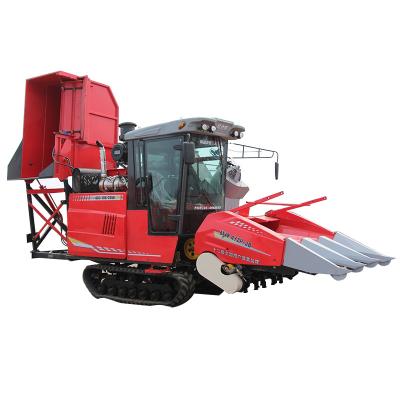 China 4YZP-3B maize caterpillar 3 rows maize harvester machine price / yellow maize harvester for sale