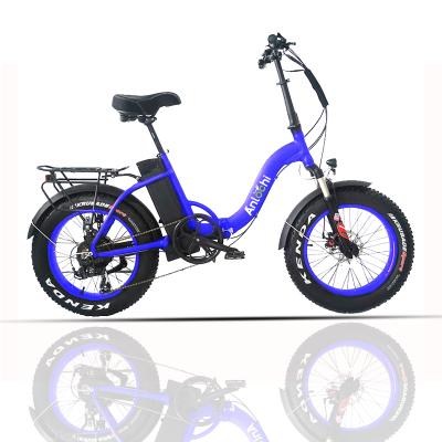 China Hot Selling Powerful Aluminum Alloy ebiks 48V 1000W Fat Tire ANLOCHI 20 Stage Folding Electric Bike Bicycles for sale