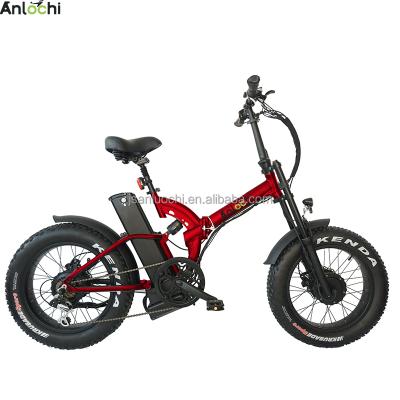 China ANLOCHI Aluminum Alloy New Product 20 Inch 48V 750W 21Ah Long Range 2021 Fat Tire Folding Assist Electric Bicycle for sale