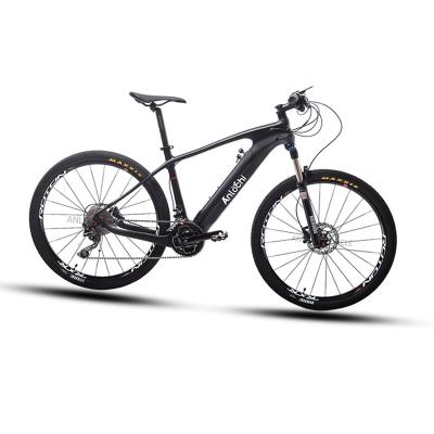 China Newcomer ANLOCHI standard ebike 2021 shimano professional midmotor carbon fiber mountainbike ebike fully for adult for sale