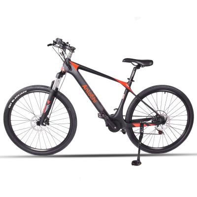 China Anlochi 250w carbon fiber carbon fiber ebike hid battery 10.8Ah 27.5inch mid motor mountain electric bicycle for sale for sale