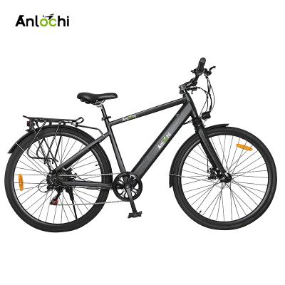 China Aluminum alloy ANLOCHI China factory 700C 36V 350W 10Ah commute ebike 28 inch commute electric city urban bike for sale