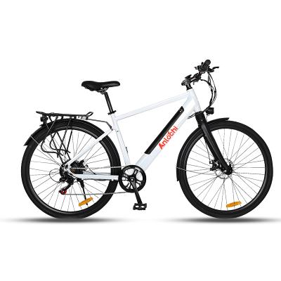 China 2021 ANLOCHI Aluminum Alloy 28 Inch Hot Selling Cheap Price Wholesale 28 Inch Swap Electric Bike City Electric Bike For Men for sale