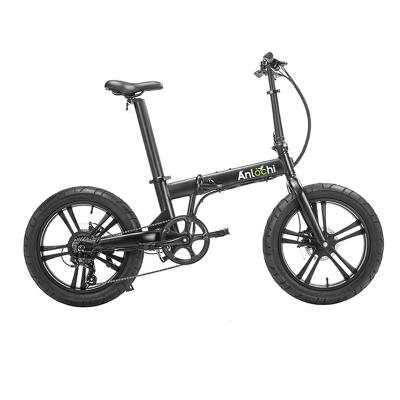 China 2021 Folding High Battery Tube Tire Electric Folding Bike Hidden Alloy Folded Frame ANLOCHI Bike Cheap Powerful Fat for sale