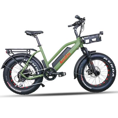 China Aluminum Alloy ANLOCHI High Fat Tire 20inch Electric Bike 750w Powerful Cheap Fat Tire Electric Bike for sale