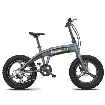 China Fatbike 2021 strong aluminum alloy power ANLOCHI 20 inch folding electric bike for snow beach for sale