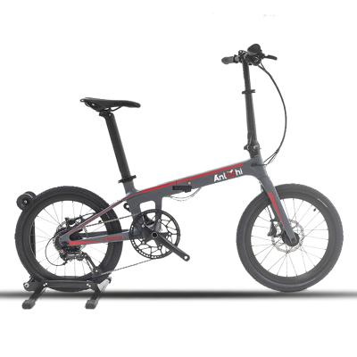 China ANLOCHI Carbon Fiber Low Price High Quality 20inch Mini Foldable Bicycle Folding Bike for sale