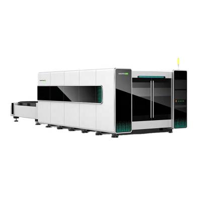 China Full-enclosed cnc fiber laser cutting machine price fiber laser cutter with exchangeable Table fiber laser cutting machine for sale for sale