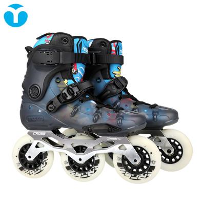 China adult macco high speed stack leisure professional three wheel high street sweep speed skating shoes HR3 for sale