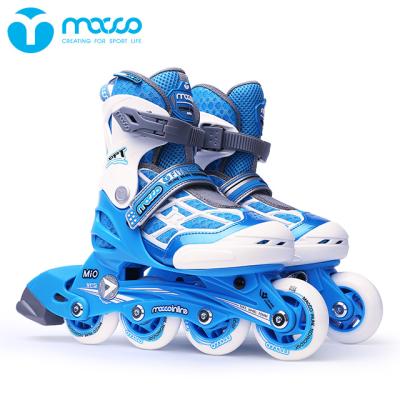 China Professional Outdoor Activities Top Quality PP Hard Chassis Skates 4 Wheels Skates Kids Blue Junior Outdoor Sports MI0 for sale