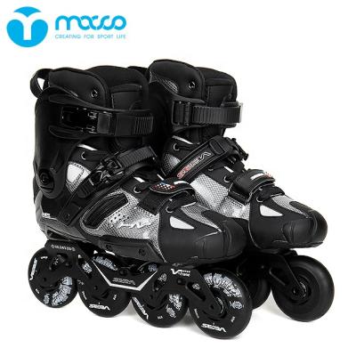 China PVC macco FSK adult professional artistic skates HV2017 carbon fiber high heel ILQ-9 84A integrated similar wheel for sale