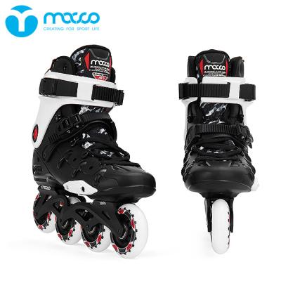 China MACCO Sports Active Slalom Professional Roller Skate For Adult HR1 Black And White With Gear Suit for sale