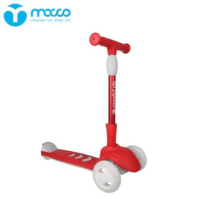 China Height Adjustable Macco Big Kids' Plastic Scooter Bike For Kid Red-Ice-Cream for sale