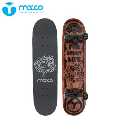 China Youth Macco Competition Dual Professional Axle Highway Skateboard PS Dark Wood Grain for sale