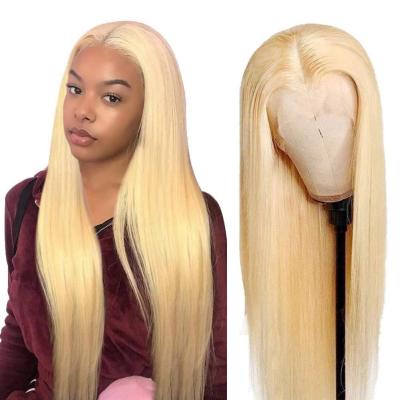 China Original Pure Natural Hair 24 Hours Full Lace Wig Wholesale 613 Blonde Fast Delivery Remy Brazilian Human Hair Natural Hairline 613 Lace Front Wigs for sale