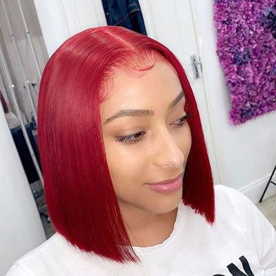 China New Bob Wig Lace Front Wig Hair Lace Front Peruvian Bob Wigs With Pre-Plucked Pure Original Natural Hair Design Short Bob for sale