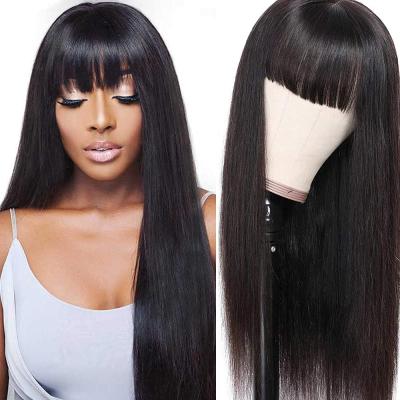 China Original Natural Straight Handmade Hair Wigs 150% Density Straight Lace Front Wig For Black Women for sale