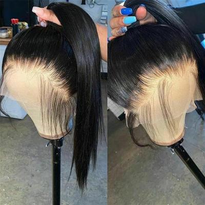 China Original Pure Natural Hair Braiding Hair Full Lined Men's Mink Lace Human Hair Hd Virgin Wig Full Lace Wig Wholesale Cheap Full Lace for sale