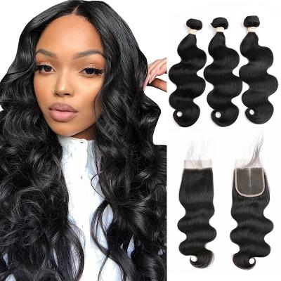 China No Shedding and Tangle.Soft Cheap Hair Bundles Body Wave,Brazilian Virgin Hair Silky Dubai Hair,Drawing Wave Virgin Hair Loose Deep Double Wave Hair for sale