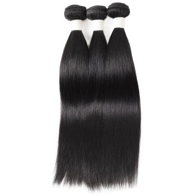 China No Rejection and Tangle.Soft and Quality Guarantee Favor Price Fast Delivery Cuticle Aligned Nature Color Hot Sale Human Hair Straight Hair Bundle for sale