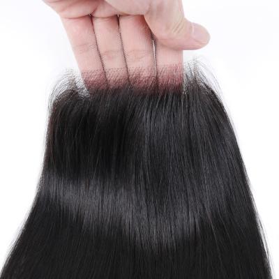 China Pure Original Natural Human Hair Factory Direct Sellers 360 Lace Frontal Closure Bundles 4X4 5X5 6X6 7X7 100% Swiss Hair Lace Closure for sale