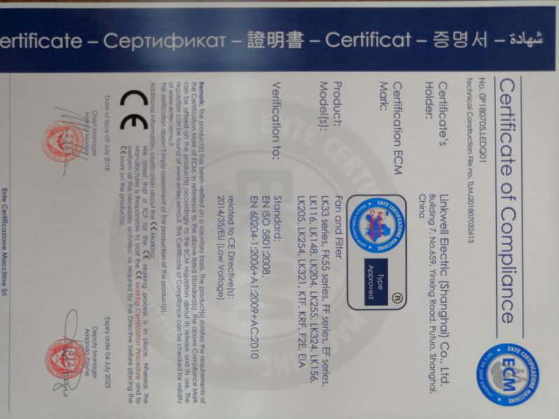 CE - Linkwell Electric (Shanghai) Co., Ltd.