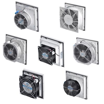 China Factory IP54 Waterproof 204x204mm Fan Filter Electrical Cabinet Air Filter Cooling Fan for sale