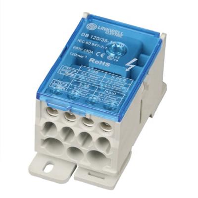 China Industrial Panel Din Rail Screw Mounted DB Distribution Terminal Block For Connector DB-400A for sale