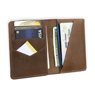 China CHANGRONG Waterproof Custom Handmade Vintage Wallets Leather Men for sale