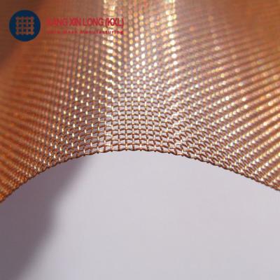 China Plain Weave Twill Weave Copper Wire Mesh Copper Wire Mesh Roll Copper Woven Filter Mesh Product for sale