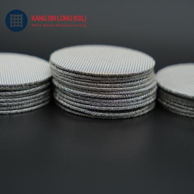 China Plain Weave 304 316l Sintered Disc Filters Metal Mesh Sintered Metal Sintered Mesh for sale