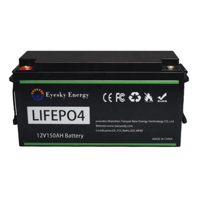 China Home Appliances Longer Lifespan RV Marine Solar 2000 Boat Cycles lifepo4 Pack 12v 100Ah 120ah 200Ah Lithium Battery for sale